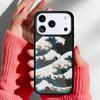 Cartoon Cute Stylish Waves Phone Case for iPhone 17 16 15 14 13 Pro Max Back Cover for 12 11 Pro Coque