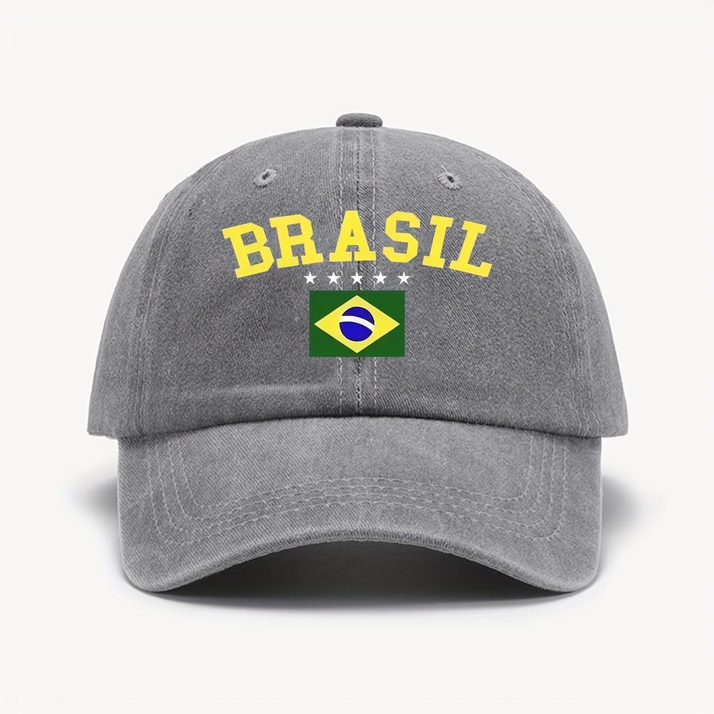 1 Casual Versatile Baseball Cap for Men  Breathable Fitted Duck Tongue Face Enhancing Urban Theme Print Map