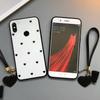 For Xiaomi Redmi Note 9 Pro Max 8 Pro Case Tempered Glass Love Heart Back Cover Tassel Lanyard For Redmi Note 13 Pro Plus 12 Pro