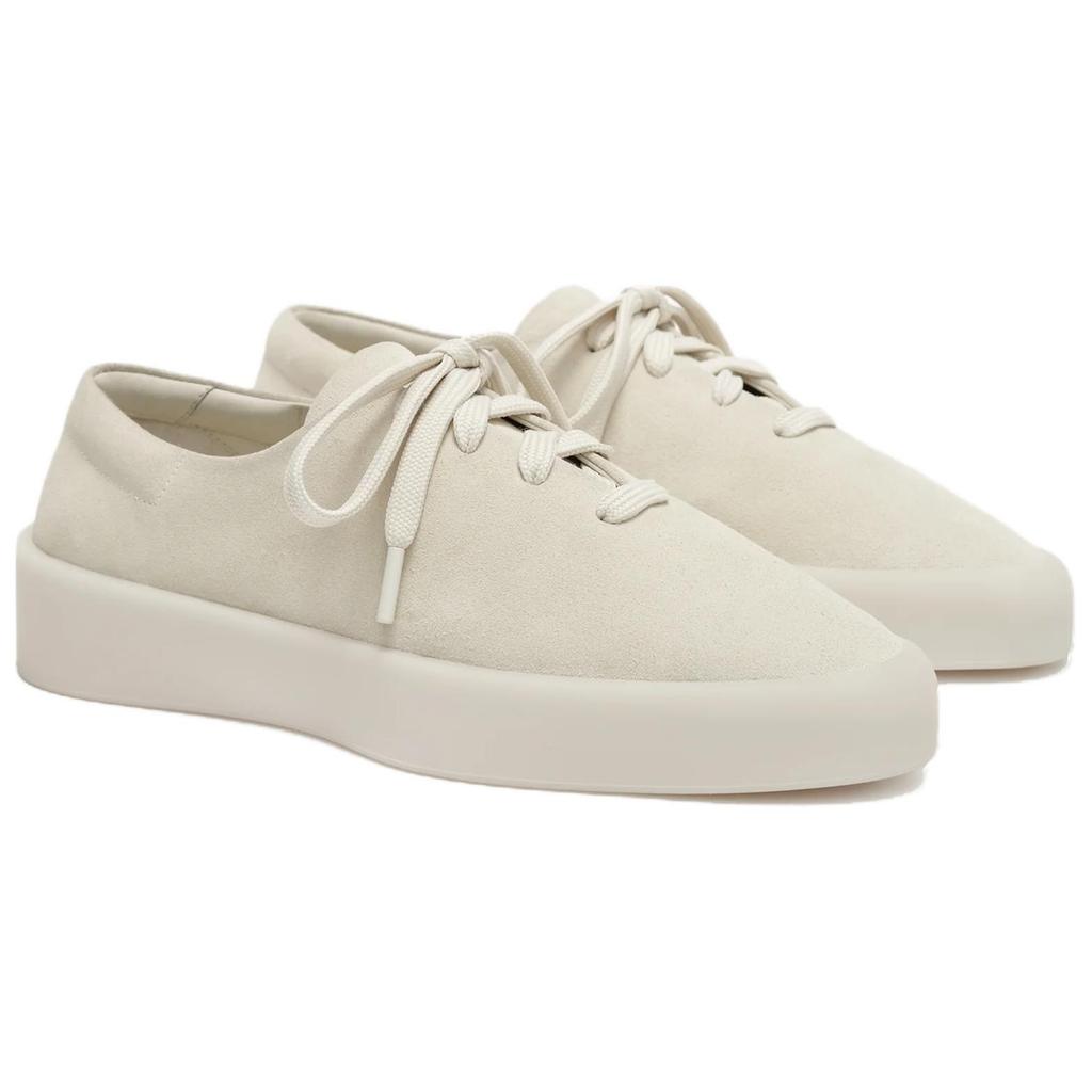 Fear of God 101 Suede Round Toe Vintage Low Top Sneakers Unisex Sneakers Beige FGE280-8109SUE-BONE