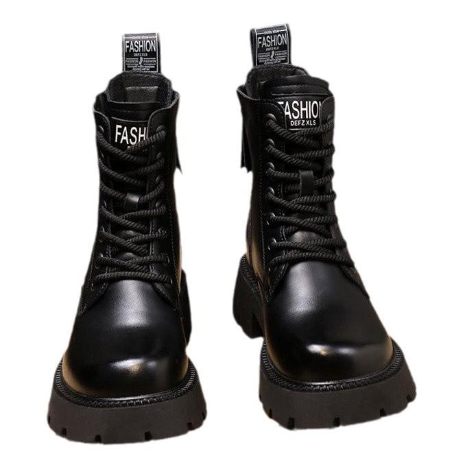 Northeast cold-proof plush snow boots Martin boots women's winter plush thickened bottom cold-proof warm cotton shoes Lamb wool cotton boots