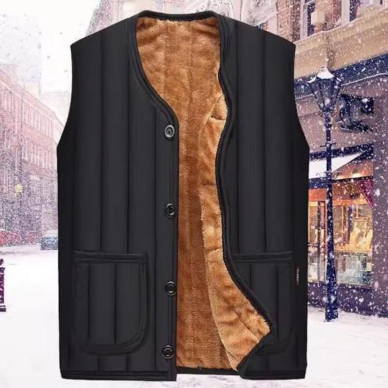 Fleece Vesta Bunda Pánská Bez Rukávů Bundy Podzim Zima Kabáty Outdoorová Bunda Pánská Hrubá Teplá Vesty