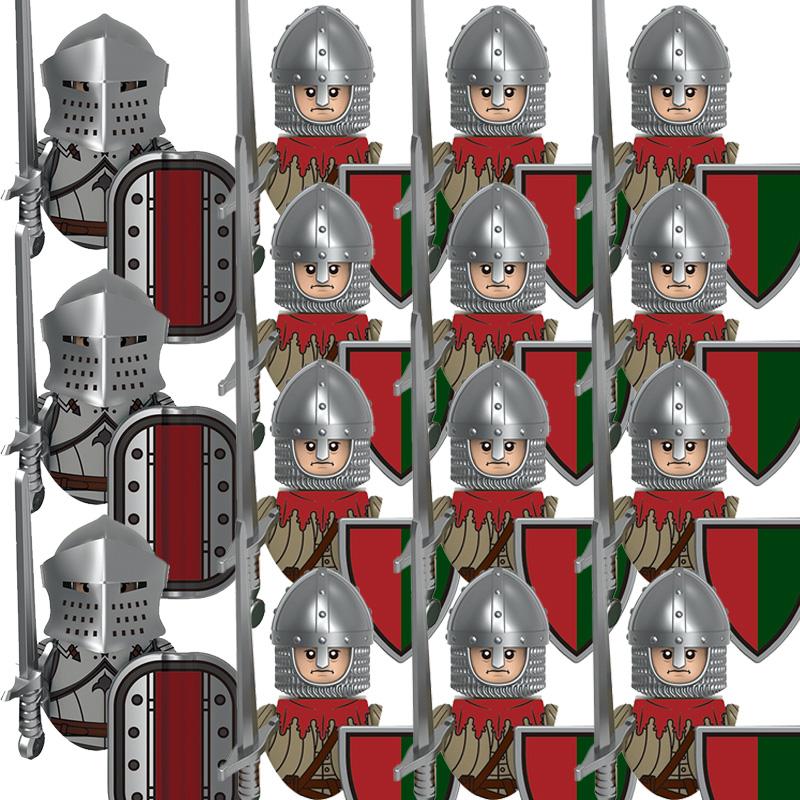 Kids Toys Medieval Military Figures Imperial Forbidden Army Knight Legion Ancient Soldier Suits Building Blocks Model Gifts
