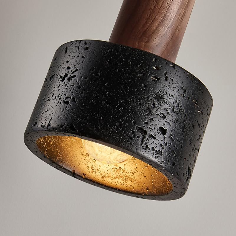 Black Hole Stone Minimalist Minimalist Modern Bedroom Bedhead Designer Nordic Black Restaurant Bar Personality Chandelier