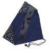 ISHIDA Chopstick Case, Washable, Cherry Blossom Pattern, Includes Inner Bag, Navy, Body Size: 31.0×2