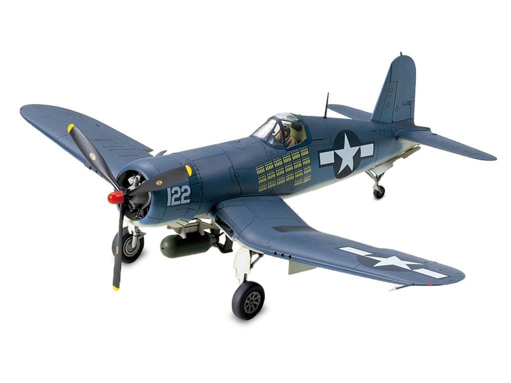 Tamiya 1/48 Masterpiece Aircraft Series No. 70 U.S. Navy Vought F4U-1A Corsair Plastic Model Kit 61070