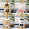 Portachiavi Peluche Cane Cartone Animato Con Imbottitura in Cotone Per Decorazione Matrimonio E Idea Regalo