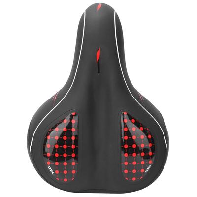 Large Bike Soft Seat Saddle Replacement Cycling Accessory for Mountain Bicyclered Large Saddle Without Holes (solid)