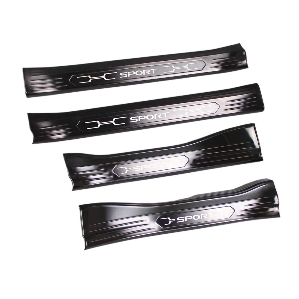 

RUIQ Toyota New RAV4 5-го поколения серии XA50 Эксклюзивная внутренняя отделка из нержавеющей стали, накладки на пороги, боковые накладки, разработанные исключительно для TOYOTA RAV4 чёрный