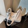 Bag women's new trendy versatile simple dumpling bag large capacity tote bag student shoulder messenger bag