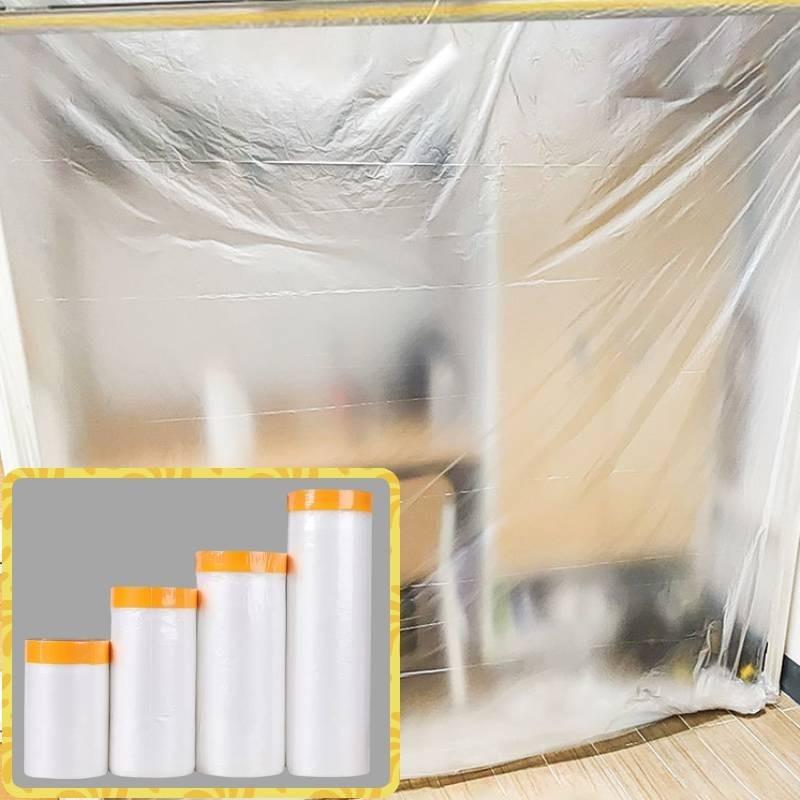 High Adhesive Dust Protection Film Thickened Plastic Cover For Home Renovation And Furniture