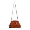 Stylish and simple cloud woven bag, women's high-end sense versatile solid color woven bag chain single shoulder underarm oblique span bag