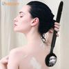 Adjustable Long Handle Double Sided Shower Brush Silicone Back Scrubber For Shower Bath Body Brush With Telescopic