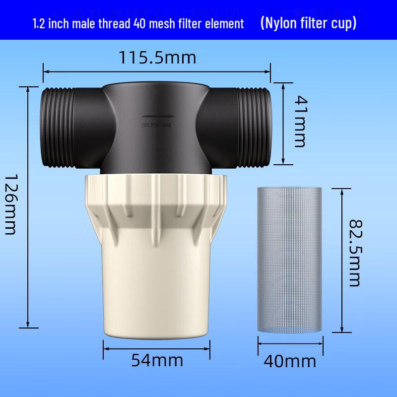 TLXT Transparent Pipeline Irrigation Pre-Filter