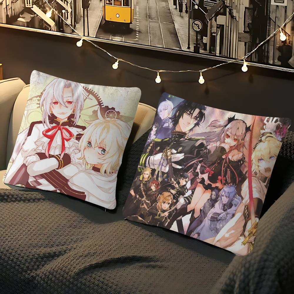 Anime Seraph-of-The-End Pillow Cover Sofa Cushion Cover Home Room Decoration Children Gift