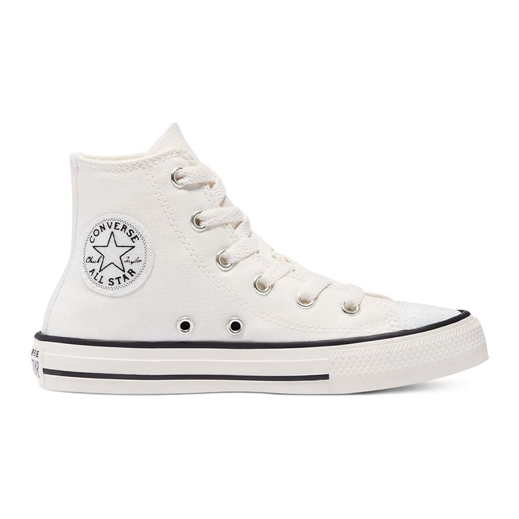 Converse Chuck Taylor All Star High Top Canvas Shoes Kids Sneakers Off-White 670697C