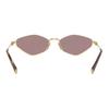 Miu Miu Logo Letter Design Metal Irregular Shape Sunglasses Women sunglasses Gold SMU56Z-5AK20I56