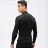 Men's Autumn Winter Fleece Fitness Clothes High Elastic Compression Sports Running Training Long Sleeve Warm Stand Collar Sweatshirt