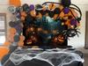Halloween Photography Backdrop Scary Night Castle Full Moon Hallowmas Pumpkins Party Background for Child Kids Halloween