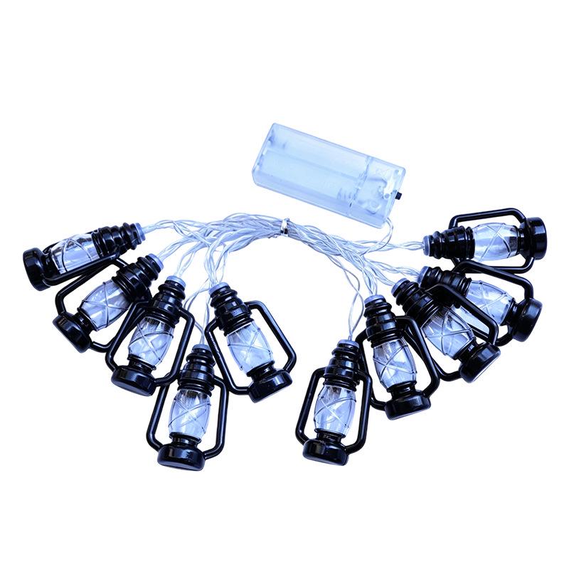 Retro LED Camping Lantern - String Lights for Tent, Canopy, and Campsite Décor