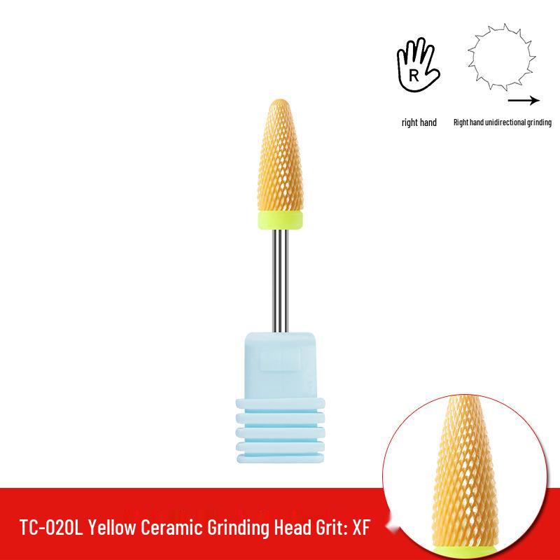 Single Bullet-Shaped Ceramic Nail Grinding Head 2.35