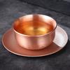Engraved Pure Copper Bowl Mini Vodka Liqueur Spirits Cup Creative Wedding Wine Tea Cups Buddhist Bowl Home's Gift Decorative