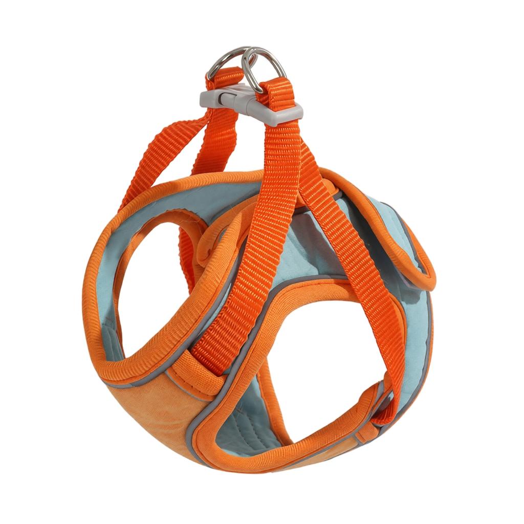 Cat Harness with Leash Adjustable Vest Style Double Layer Protection Reflective Strips Full Coverage Safety Strap 150cm Walking Rope for Cats
