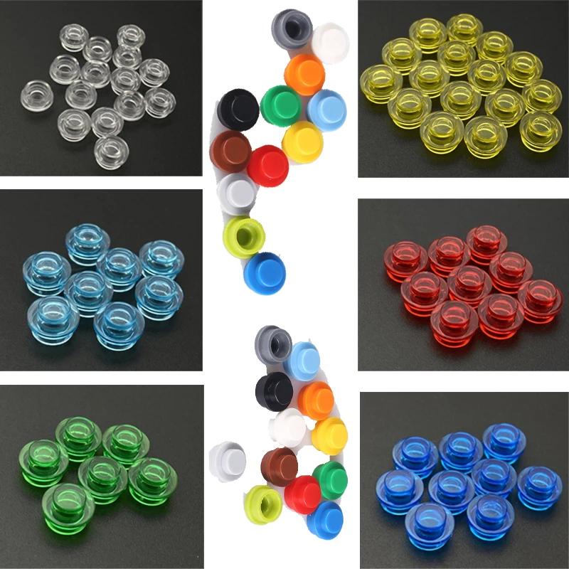 300 PEZZI Particelle di Assemblaggio MOC 4073 6141 Piastra Rotonda 1x1 Punto Blocchi da Costruzione DIY 1*1 Figure Mattoncini Lampada Giocattolo Educativo per Bambini