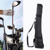 Tragbare Golfschläger Nylon Aufbewahrungstasche zur Aufnahme von 3 Schlägern (Schwarz)