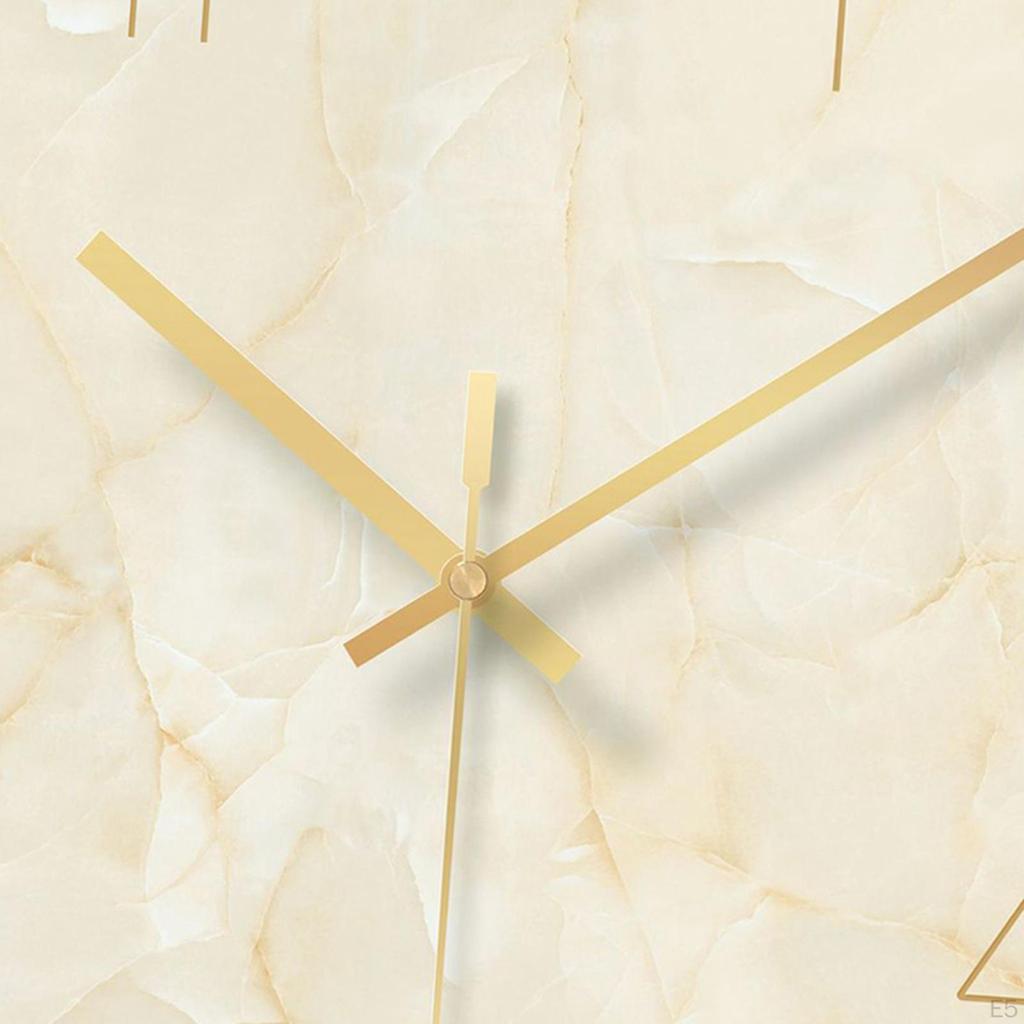 12 in Moderne leise Quarz-Wanduhr Nicht tickende Glasmarmorierung