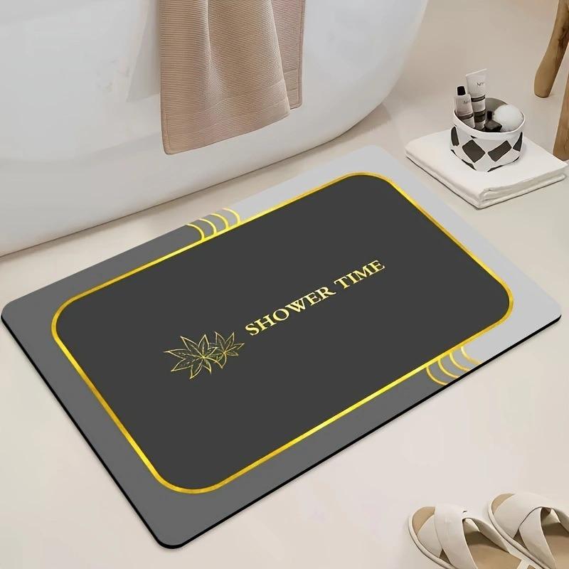 Saugfähige Bodenmatte für die Toilette, rutschfeste Fußmatte für das Badezimmer, schmutzabweisende und pflegeleichte Matte, Türmatte