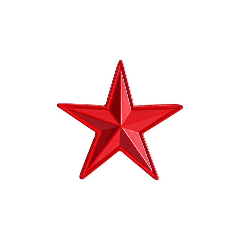 Star Unique Fivepointed Scythe Pin Made From Durable Alloy With Vibrant Enamel Finish