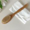 Long-Handled Wooden Bath Brush with Boar Bristles for Body and Back