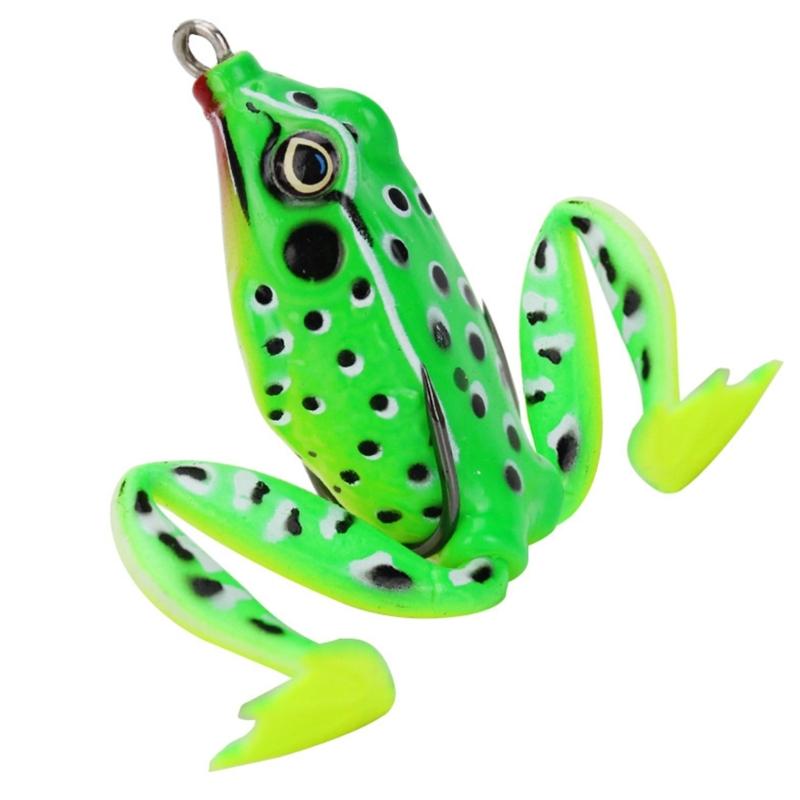 Artificial Frogs Baits for Saltwater Fishing 5cm Frogs Crankbait Lures Topwater Frogs Lures Swimbait with Hook