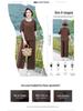 Mom's Summer Cotton Linen Two-Piece Set: Stylish, Casual Outfit for Middle-Aged and Elderly Women