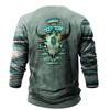 Men'S Printed Sweatshirt Outdoor Ethnic Printed Loose Long Sleeved
