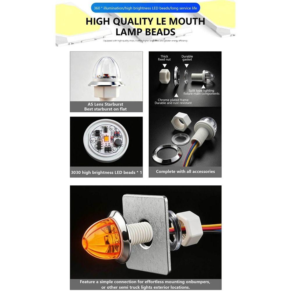 Decorative Lamp LED Clearance Light Small Size Truck Side Light Trailer Warning Light  For Trailer