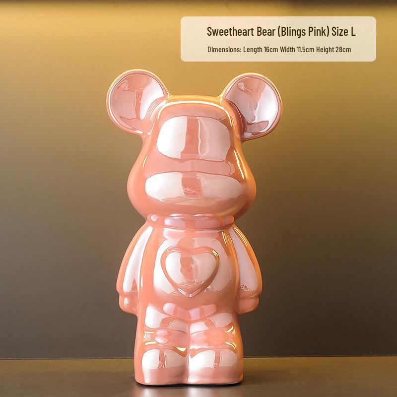 Light Luxury Violent Bear Ornament for TV Cabinet or Living Room Decor