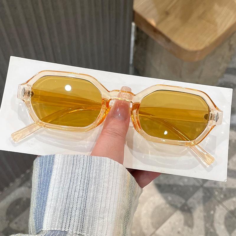 Small Frame Irregular Square Sunglasses Luxury Brand Designer UV Protection Punk Vintage Hip Hop Shades for Women Men