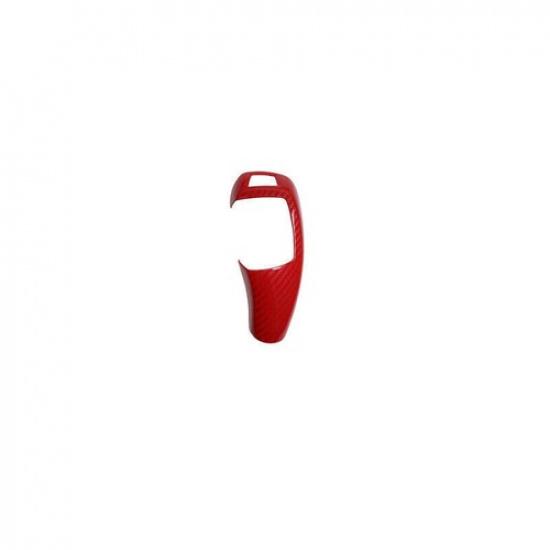 Carbon Fiber Red Gear Shift Knob Cover Fit For BMW X3 F25 X4 F26 Central Console