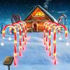 5PCS Solar Candy Cane Lights Outdoor Christmas Decorations Christmas Decorative Lights for Garden Patio Lawn Or Yard Decoration