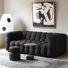 Light French Lambswool Marshmallow Sofa - Small Apartment Three-Seater, Customizable Luxury Living Room Furniture