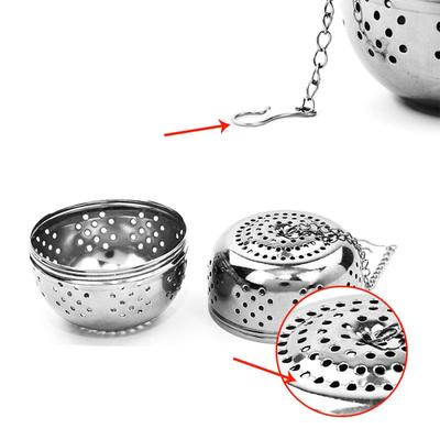 1pc Stainless Steel Tea Ball 2.17 Inch Mesh Teas Infuser Strainers Premium Tea Filter Interval Diffuser for Kitchen Spiced Brine