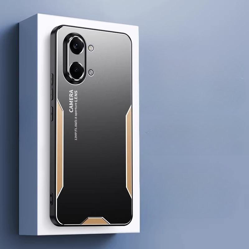 Case For Phone Yulin-003 For Poco X8 Pro Max X8pro Aluminum Alloy Hard Pc Case For Redmi Turbo Max Shockproof Matte Silicone Protection Phone Back Case