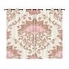 Curtains Court Pattern Retro Flower Curtain Digital Printing Blackout Curtain No Punching