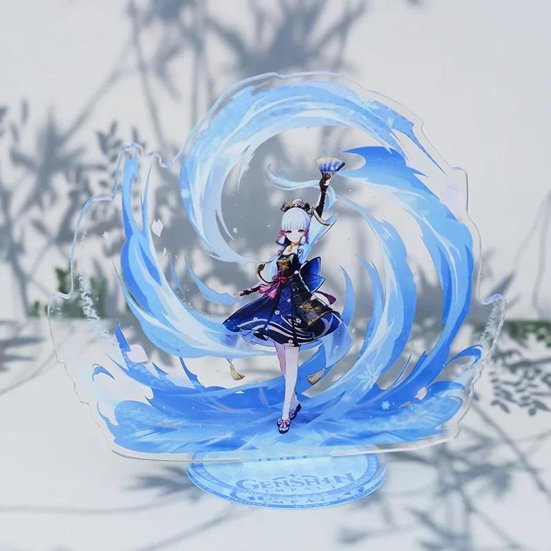Game Impact New Stand Figure Acrylic Yelan Chevreuse Navia Xiao Cosplay Model Plate Desk Decor Fans Friend Gift