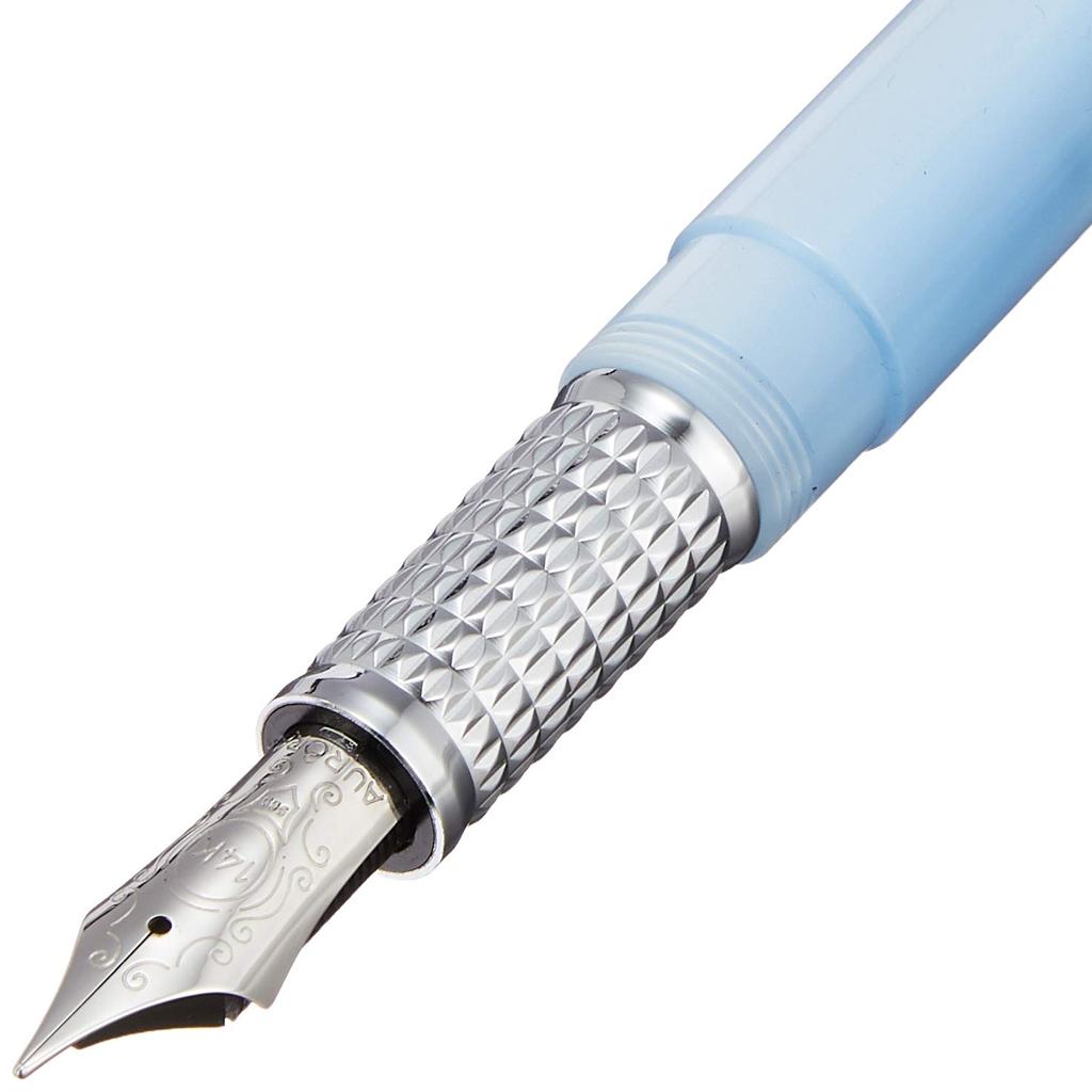 Aurora Fountain F Fine Alpha Officially Imported Pen, Nib, H11-CAF Azzurro, Dual-Use,