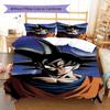 DRAGON BALL Pattern Bedding,Quilt Set Quilt Cover Pillowcase Home Birthday Gift (1 * Duvet Cover + 2 * Pillowcase, Without Core)