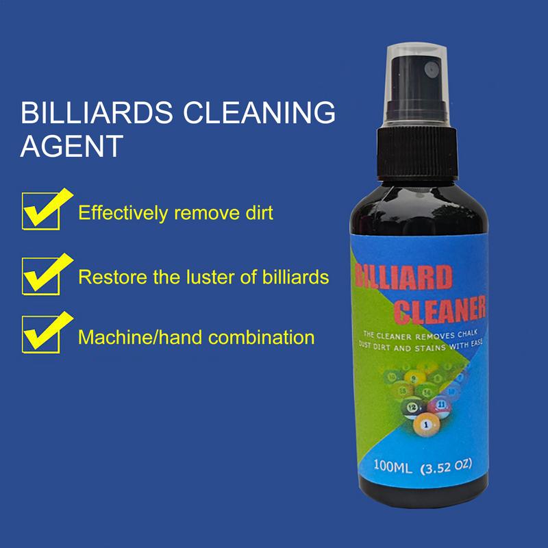 100ml Billiard Ball Cleaning Agent Pool Ball Spray for Polishing Luster Restoration Billiard Ball Accessory Billiard Ball Polish