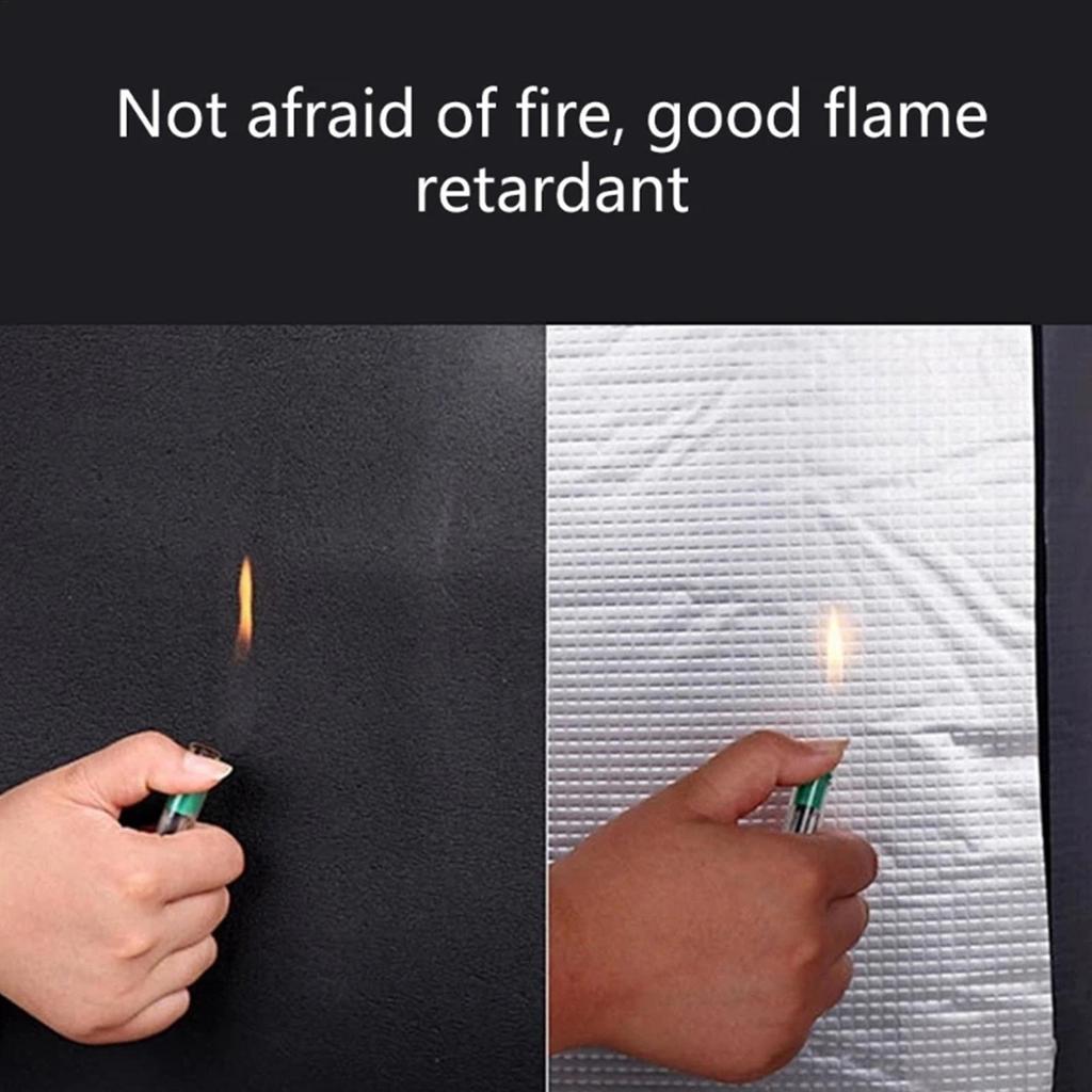 Fireproof Heat and Sound Insulation Mat Acoustic Thermal Mat Soundproof Wall Panels Noise Insulation for Car Deadening 4 Sizes